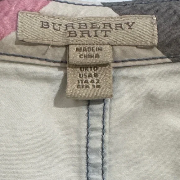 Burberry Brit Denim Shirt Dress Size 8 - Picture 3 of 5